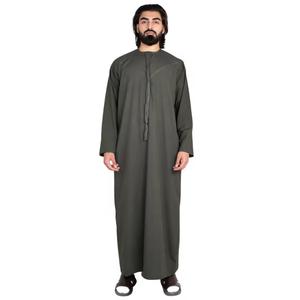 Nouveaux hommes vêtements personnalisés imprimé fleuri blanc Turban Abrab Jubba arabe Thobe/jubba dubaï musulman Thobe ethnique islamique - Product Image 6