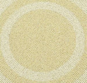 Handmade Glass <b>Beaded</b> <b>Placemat</b> for Wedding Gathering Occasional Decoration and Family Parties Celebration Off White Color - Product Image 3