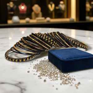 Vente directe d'usine, ensembles de bracelets en verre ronds, ensembles de churiyan religieux islamiques pour femmes adultes - Product Image 4