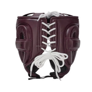 Protection de tête de boxe unisexe de haute qualité, logo personnalisé, double sport, cuir, équipement de combat et d'entraînement MMA, vente en ligne - Product Image 3