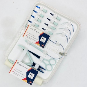 Nuevo Kit de Herramientas para Extensiones de Cabello de Metal de 16 Piezas de Alta Calidad con Alicates, Tijeras y Clips - Uso Comercial - Product Image 3