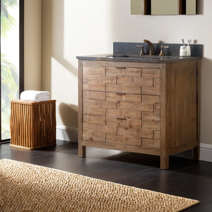 <b>Rustic</b> Single Bathroom Vanity 36 Inch US Vanity <b>Cabinets</b> with Sink Country Style Bathroom <b>Cabinet</b> - Product Image 3