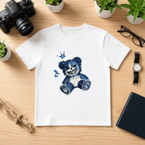 T-Shirt Unisex 100% Cotone Stile Casual con Stampa Personalizzata di Rose, Taglia 2XL, 210GSM, Tecnica DTG - Product Image 3