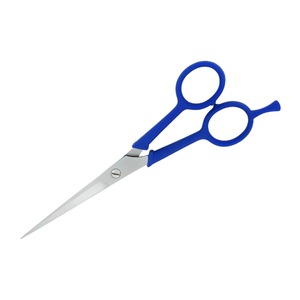 Tijeras de Peluquería Profesionales de Acero Inoxidable Plateado Mate con Mango de Plástico, Rectas y Afiladas, Herramienta de Corte de Pelo de Precisión para Salón - Product Image 5