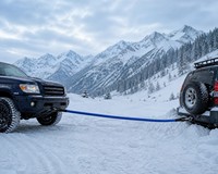 MONSTER4WD Corde de récupération cinétique en nylon, double tressage, sangle de remorquage personnalisée pour voiture, 9m/30ft, pour kit d'urgence