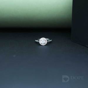 0.50ct Solitario Moissanite Anillo Diseño de puntero único Clásico Plata de Ley 925 Elegante Regalo de fiesta de boda Certificado IGI - Product Image 2