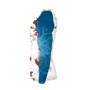 Ropa deportiva Rash Guard de manga larga para hombre con estampado personalizado para adultos MMA en blanco todo poliéster/Spandex para las estaciones - Product Image 3