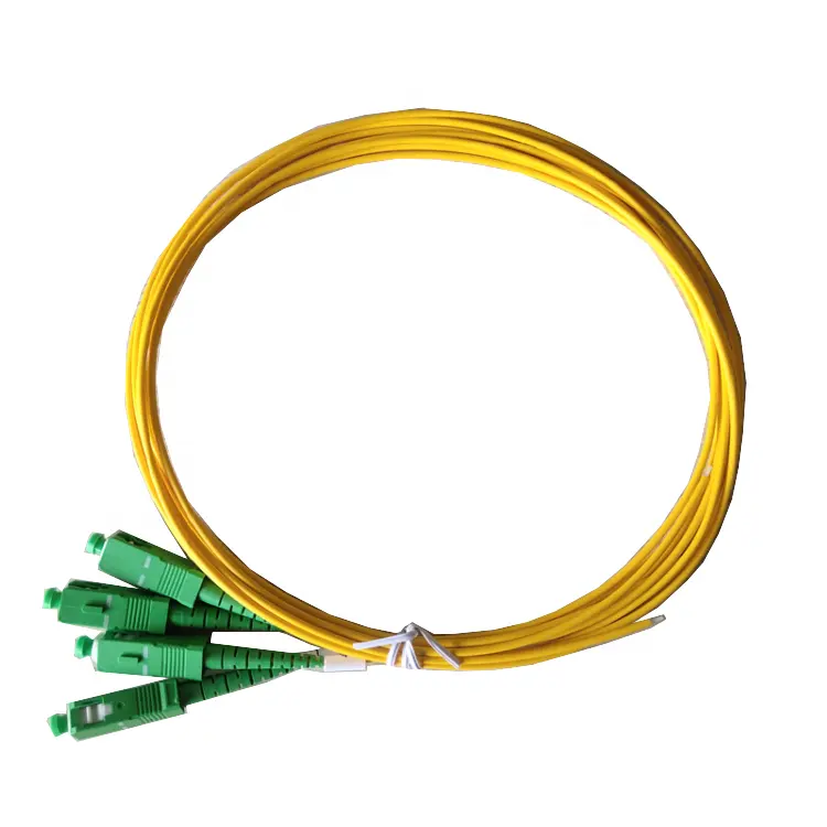 5M Single Mode Fiber Optic Pigtail 0.9Mm Sc/Upc Apc Multimode Optische Kabel Met Pvc Jasje