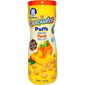 Gerber Graduates Puffs d'avoine et de granola aromatisés aux fruits Céréales instantanées pour le petit déjeuner des bébés en boîte Emballage Snack pour les nourrissons - Product Image 2