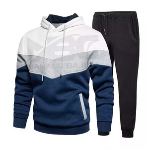 Ensemble de survêtement décontracté pour homme, grande taille, hiver, avec logo personnalisé, de haute qualité, en coton, 2023 - Product Image 1