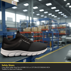 Chaussure de sécurité Lanzo noire taille 44 largeur 10,5 cm S1P SRA ESD EN20345 WICA Textile pour le travail et la protection - Product Image 3