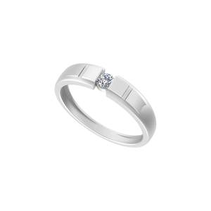 Anillo de Bodas de lujo personalizable para mujer chapado en oro de 14K/18K VS Clarity Round Lab Diamond para compromiso o regalo de aniversario - Product Image 3