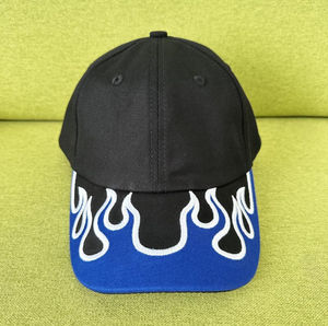 Vente en gros 2025 nouvelle mode flamme broderie Baseball chapeau hip-hop extérieur crème solaire casquettes de Baseball casquette à visière - Product Image 4