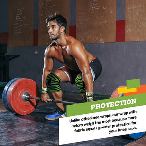 Bandages de genou de qualité supérieure pour la musculation, l'entraînement en salle de sport, genouillère pour hommes et femmes, élasticité, bandages de genou robustes - Product Image 6