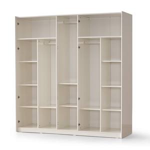 Armoire à panneaux de conception moderne Prda, matériau MDF de haute qualité, 5-6 portes à charnières, miroir, chambre à coucher, appartement, hôtel, Athome Turquie - Product Image 2