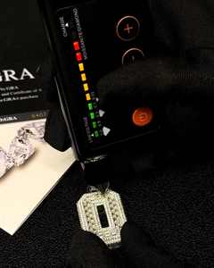 Pendentifs en argent sterling 925 de petite taille, moissanite taille brillant, testeur de diamant, pendentif en rhodium/or glacé pour les fêtes - Product Image 4