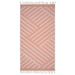 Serviette de plage Harmony Turkish Terry à rayures entrelacées, 36x66 pouces, 100% coton - Product Image 4
