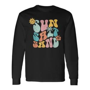 Camiseta de manga larga Retro Summer Sun Salt Sand Beach Lover - Product Image 1