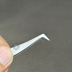 Pinzas Profesionales para Extensión de Pestañas Postizas Gray Rocks GE-5555-17, Acero Inoxidable, Punta Afilada, 10 mm de Longitud, Duraderas - Product Image 6