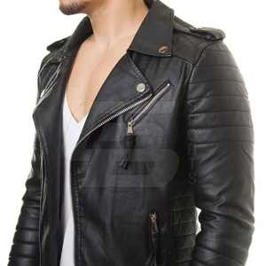 Chaqueta de cuero de invierno para hombre popular con material de diseño de cremallera de cuero PU de alta calidad-Moda al por mayor - Product Image 5