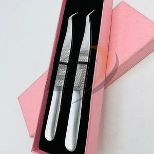 แหนบถอนขนตาแบบยั่งยืนแหนบขนตาสแตนเลสพร้อมปลายแหลมแบรนด์ตามสั่ง - Product Image 5