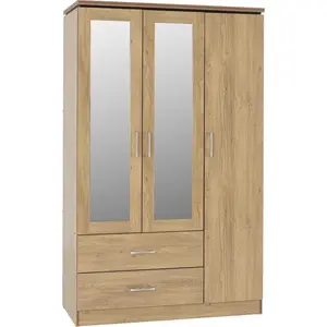 Hot Sale- wooden Wardrobe wooden Storage Closet Home Furniture - Melamine wood wardrobe export worldwide