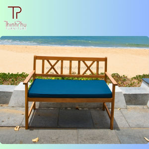Banc en bois massif d'acacia moderne, mobilier d'extérieur confortable, Vietnam, pour patio, parc, centre commercial, hôtel - Thinh Phu - Product Image 1