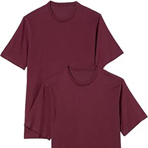 Camiseta de Moda de Manga Corta para Hombre, Logotipo Personalizado, Color, Jersey de Poliéster/Algodón, Alta Calidad, Cómoda, Transpirable, Elástica, Talla Grande - Product Image 1
