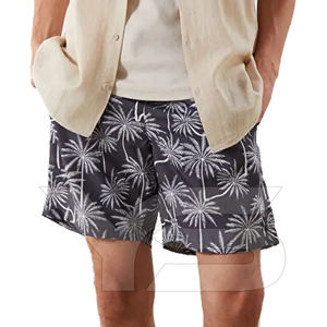 Conçu sur mesure pour hommes Short de plage respirant 100% polyester Sublimation Style décontracté non tissé tissage fermeture à cordon - Product Image 6
