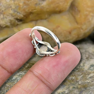 925 Sterling Silver Handmade <b>Crystal</b> <b>Ring</b> Natural Moonstone Gemstone Classic Fine Women's Jewelry Perfect Anniversary Gift Her - Product Image 3