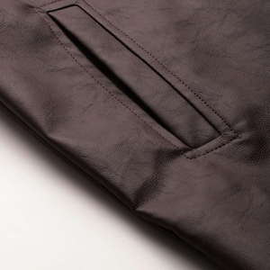 Veste en cuir pour homme de style streetwear de qualité supérieure, nouvelle arrivée, imperméable, lourde, service OEM - Product Image 5