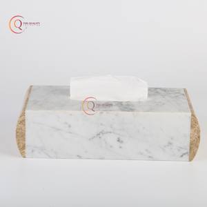 อุปกรณ์ตกแต่งโต๊ะกล่องกระดาษทิชชูกล่องใส่กระดาษทิชชูแบบคลาสสิกสำหรับห้องนั่งเล่นหินอ่อนปรับขนาดได้ - Product Image 5