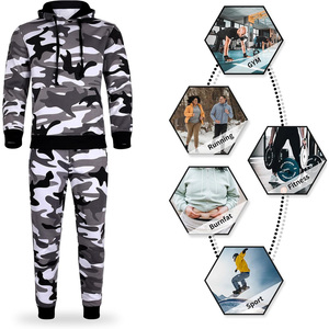 Survêtement de jogging pour hommes personnalisé OEM tissu à séchage rapide respirant avec logo personnalisé broderie et impression - Product Image 3