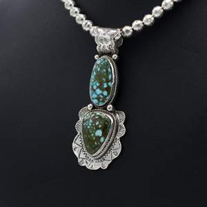 Colgante Vieira estampado turquesa Kingman - Product Image 1