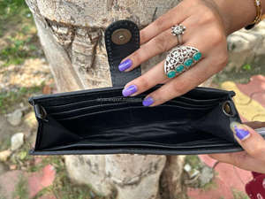 New Real Hand Tooled Floral Print Cowhide Fur Leather Tote <b>Bags</b> Western Stylish Evening <b>Bag</b> and Tooled <b>Clutch</b> Unique Combo Sets - Product Image 5