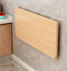 Table à manger pliante murale (bois de caoutchouc massif) - Product Image 6