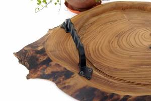 Offre Spéciale plateau de service en bois d'acacia personnalisé avec poignée plateau à thé en bois produit de vente chaud - Product Image 4