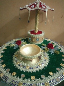 2025 mariage Thaal pour Mehndi cadeaux panier fait maison plateau Top vente Mehndi décoration panier OEM entretenu personnalisé - Product Image 2