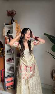 PRECIOSA CAMISETA DE FIESTA Y PLAZZO CON FANCY DUPPATA - Product Image 4