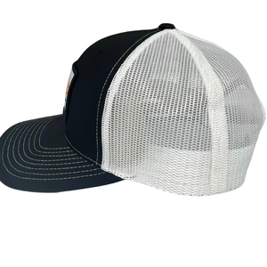 Sombrero de camionero clásico con logotipo de parche tejido personalizado Gorra de malla trasera estructurada Cierre ajustable OEM Fabricante de Vietnam L01 - Product Image 2