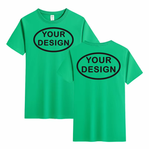 Camiseta de algodón 100% para hombre y mujer de verano en stock, camiseta personalizada con logotipo bordado, imagen, texto publicitario, Camiseta con cuello redondo - Product Image 1