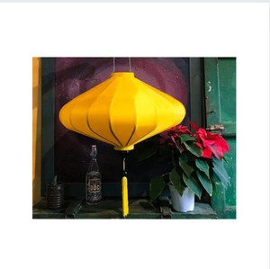 Beautiful and Eco-friendly Silk <b>Lanterns</b> with Floral Design and Wooden Handle - Vietnam Silk <b>Lantern</b> for Decorate Festivals - Product Image 5