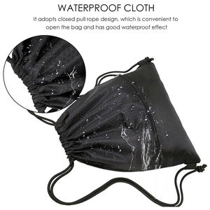 Sac de sport à cordon de serrage, sac de sport, sac de voyage en plein air, sac de plage en maille, sac de shopping imperméable, 56-78L, polyester, logo personnalisé accepté - Product Image 5