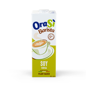 OraSi Barista Bevanda Concentrata di Soia a Base Vegetale per Distributori 1 Litro 12 Unità Durata 420 Giorni - Product Image 1