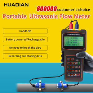 Oem akıllı pil 4-20ma Rs485 su kaynağı taşınabilir kelepçe el ultrasonik boru akış ölçer ile su için dijital ekran - Product Image 2