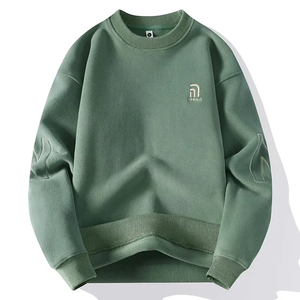 The New Listing Jumpers para hombres 350gsm Sudadera unisex sólida O-cuello Recortado Hombres Sudadera para otoño - Product Image 4