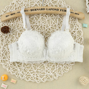 Hot Selling Women Sexy Lace Padded <b>Push</b>-<b>Up</b> Underwire Bra <b>Bikini</b> Panty Floral Embroidery Breathable Luxury Intimates Wholesale - Product Image 6