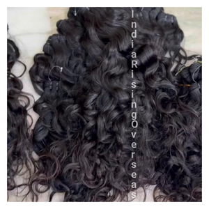 High Selling 2025 Natural <b>Curly</b> Virgin Unprocessed Cuticles Aligne Tangle-Free Double Weft Indian Human Hair <b>Extensions</b> - Product Image 1