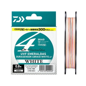 Línea de Pesca DAIWA UVF EMERALDAS Dura Sensor x4 Blanca Si 100-150m (Números: 0.4/0.5/0.6/0.8) - Product Image 1