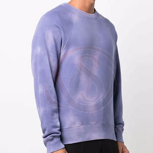 Sweat-shirt à col rond pour homme, coupe classique, motif uni, en polaire polyester/coton, prix de gros, en vente en ligne - Product Image 3